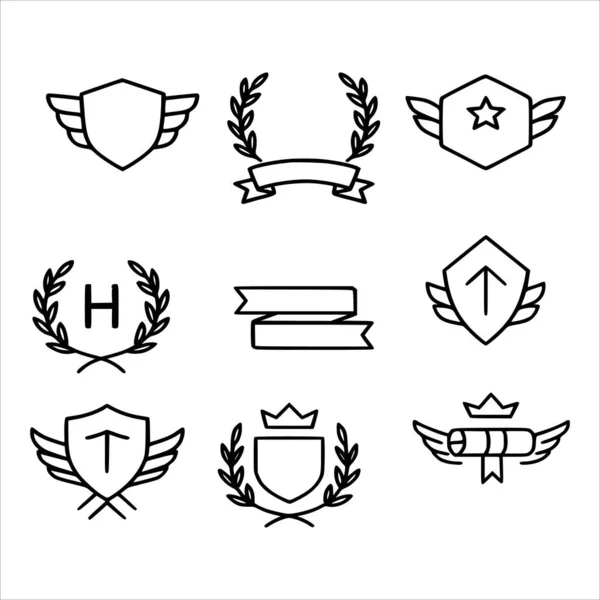 Çeşitli şekillerde siyah ve beyaz siluetler.