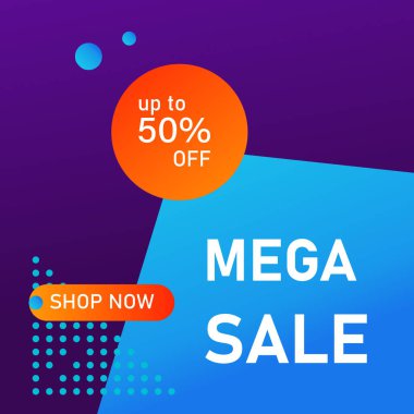 İndirimli ay indirimi mega teklif şablonu