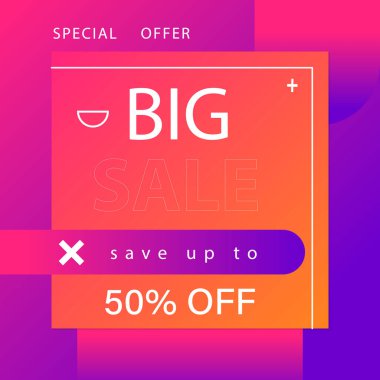 İndirimli ay indirimi mega teklif şablonu