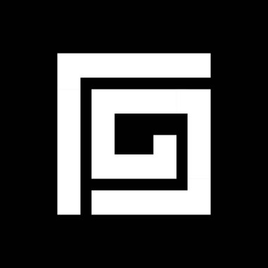 Marka şablonunuz için G harfi logosu kavramı