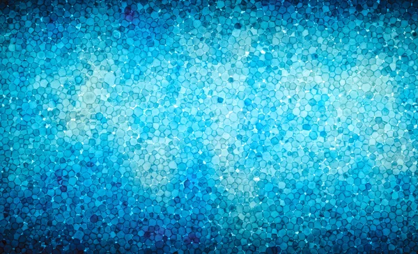 De achtergrond van de diepblauwe zelf verlichting van geëxpandeerd polystyreen. Gekleurde patches patroon — Stockfoto