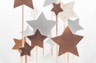 Yazıtlar için birçok yıldızın yakın plan arkaplanı