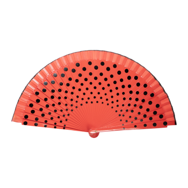 Red Polka Dot Hand Fan: Moda, Kültür ve Yaz Aksesuarları İçin Canlı Stüdyo Çekimi