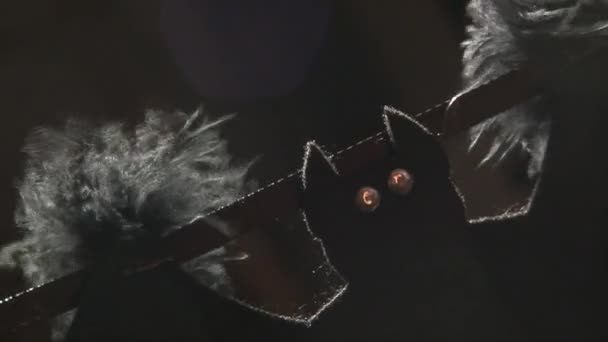 chauve-souris textile halloween guirlande 