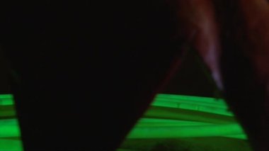 Yeşil parlayan jack o fener Halloween dekorasyon sopa
