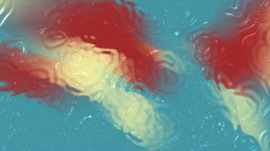 Canlı arkaplanlar, sanatsal baskılar, broşür tasarımları ve kırmızı, sarı ve mavi tonlu modern web sitesi düzenleri için uygun soyut suluboya resim.