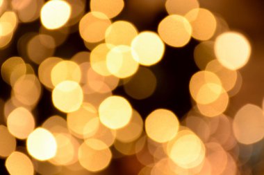 Bokeh Golden bulanık arkaplan. Soyut yaratıcı bokeh sarı arkaplan
