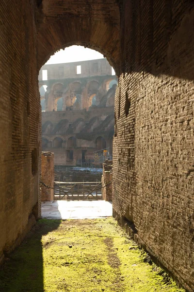 Talya Roma Aralık 2018 Roma Daki Kolezyum Kemeri Roma Amfitiyatrosu — Stok fotoğraf