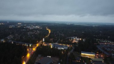 Akşamları Helsinki şehrinde