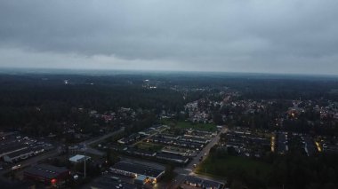 İsrail Eyaleti 'nin başkentinin havadan görünüşü