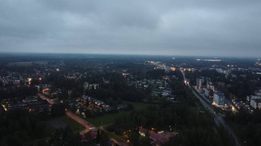 Şehrin havadan görünüşü