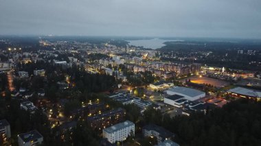 Şehrin güzel hava manzarası
