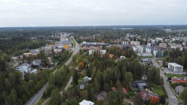 En güzel manzaranın başkentinin havadan görünüşü.