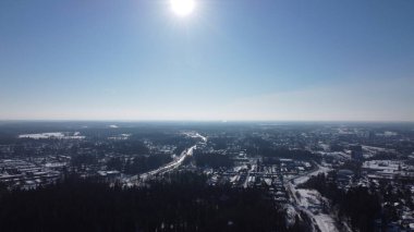 İHA 'dan kış panoraması.