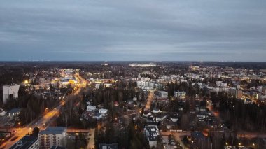 Jarvenpaa şehrinin hava manzarası