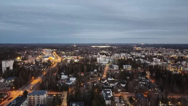 Jarvenpaa şehrinin hava manzarası