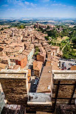 Eski İtalyan şehir Siena