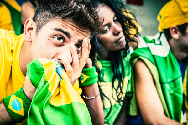 Orolig brasilianska Fans — Stockfoto