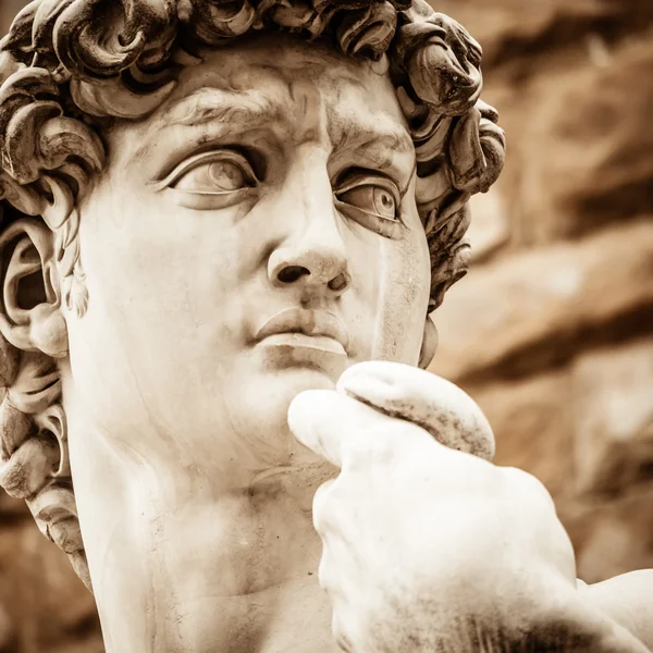 Kopf von michelangelo 's david — Stockfoto