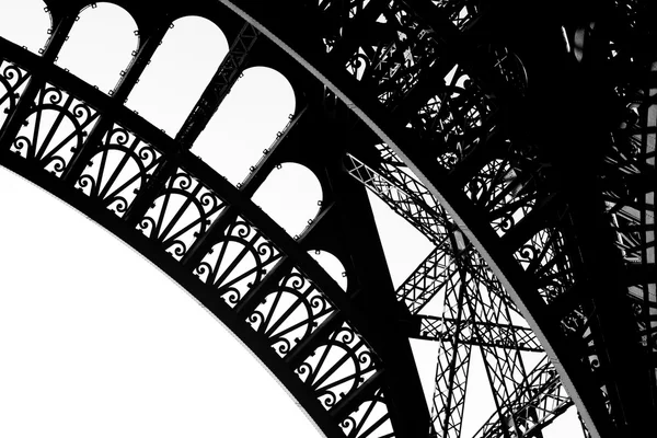 Vista detalhada do Tour Eiffel Fotografia De Stock