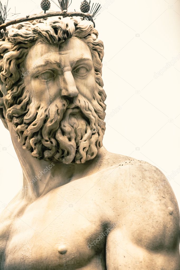 marble statue of Neptune 