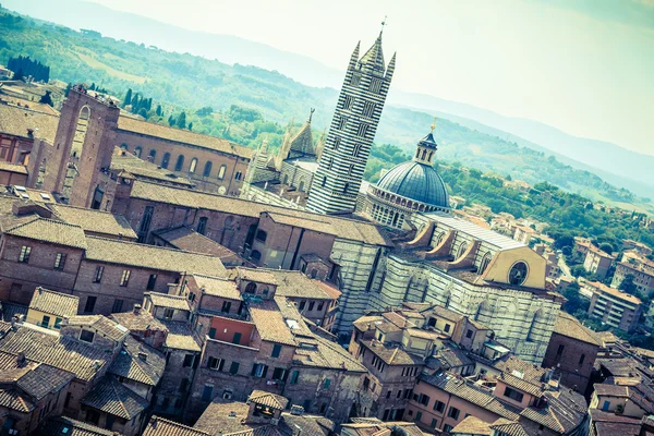 Staré italské město Siena — Stock fotografie
