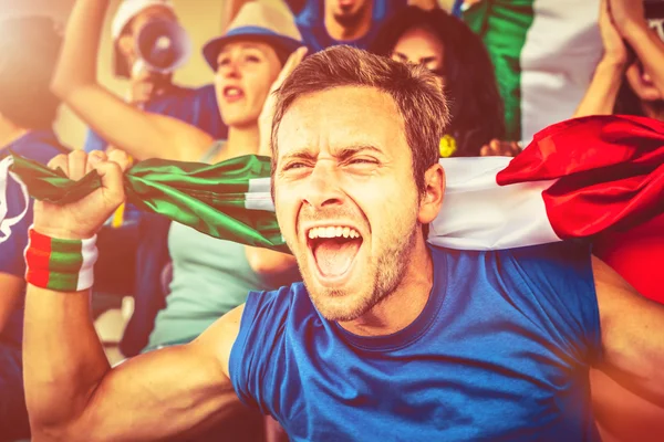 Italienska fläkt på stadion — Stockfoto