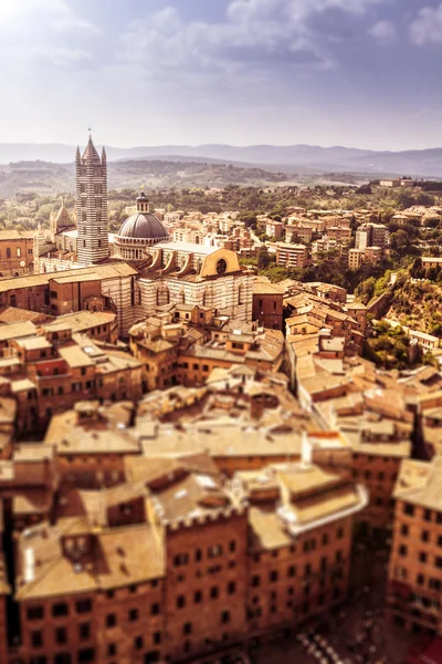 Staré italské město Siena — Stock fotografie
