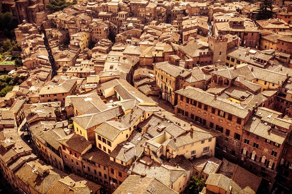 Staré italské město Siena — Stock fotografie