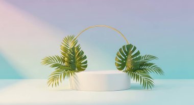 Pembe arka planda saksıda palmiye ağacı