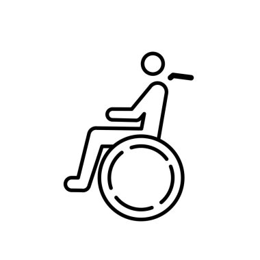 Etkisiz hasta satırı ikon vektörü