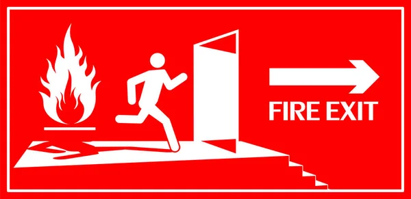 Пожарный Знак Векторная Иллюстрация — стоковый вектор