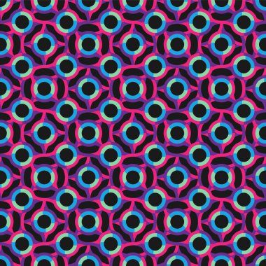 Çember örgüsünün kusursuz vektör deseni