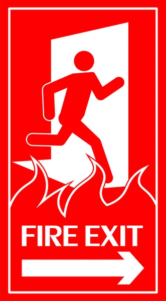 Пожарный Знак Векторная Иллюстрация — стоковый вектор