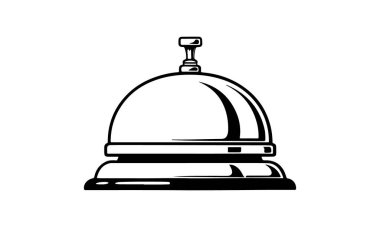 Genellikle kutlama, Noel ilahileri ve şenlik neşesini sembolize etmek için kullanılan klasik, zarif bir Noel çanı tasarımı. Pürüzsüz, temiz çizgiler modern bir simge veya uyarı sembolü için uygun hale getiriyor.