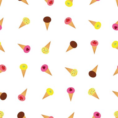  Ice - cream koni seamless modeli