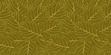 Kusursuz sonbahar yaprakları serpiştirilmiş. Altın