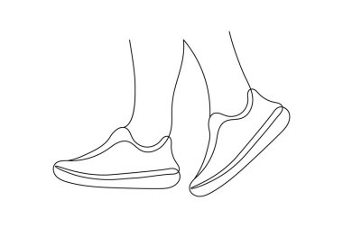 Basit ayakkabılar. Minimalist çizimler. Tasarım çizimleri.