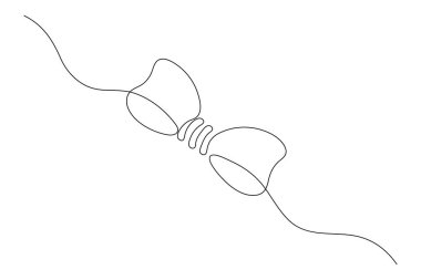 AİDS farkındalık kurdelesi, beyaz üzerine izole edilmiş en az bir çizgi tasarımı sağlar