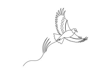 Aşk kuşları sürekli basit minimalist çizimler çizerler.