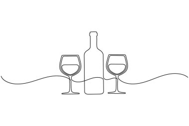 Beyaz şarap şişesinin tek sıra sanatı.