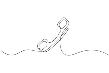 Beyaz arkaplanda simge sürekli bir çizgi çizer