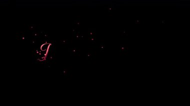 Martin Luther King Jr. Günü 'nü saydam arka planda parlayan yıldızlarla kutlayan zarif kırmızı metalik tipografi, minimal ve modern tasarım. 4K video