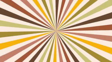 70 'lerin canlı retro-retro güneş patlaması animasyonu. Renkli ışınlar ve klasik tonlarla dönüyor. Nostaljik tanıtımlar, modaya uygun arka planlar ve geçmişe dönük tasarım temaları için mükemmel. 4K videoları