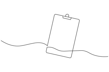 Pano, beyaz arkaplanda minimalist ofis malzemesi taslağı çizmeye devam ediyor