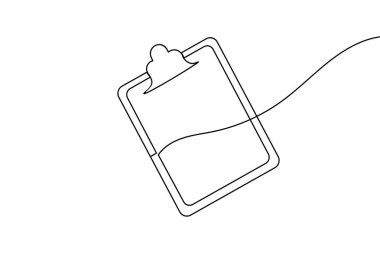 Pano beyaz arkaplan üzerine minimalist ofis illüstrasyonunu çizmeye devam ediyor