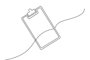 Pano beyaz arkaplan üzerine minimalist ofis illüstrasyonunu çizmeye devam ediyor