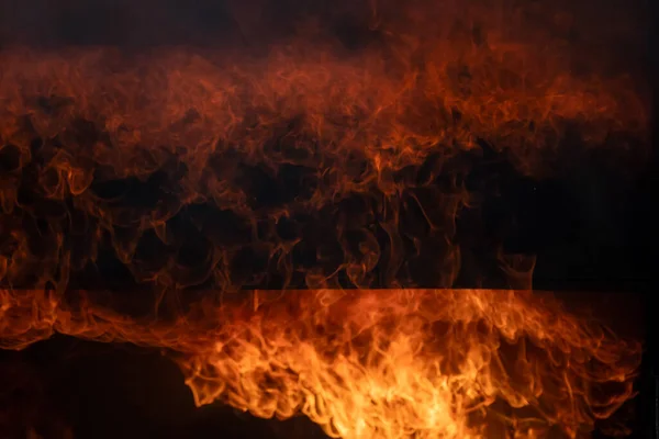 Chispas Calientes Rojas Ardientes Levantan Del Fuego Grande Partículas Fuego —  Fotos de Stock