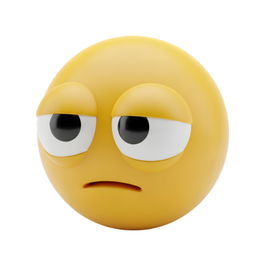 Düz biçimli emoji yüz simgesi