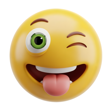 Gülümseyen ifade. 3d illüstrasyon.